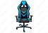Компьютерное кресло Racer черное / голубое. Фото 2