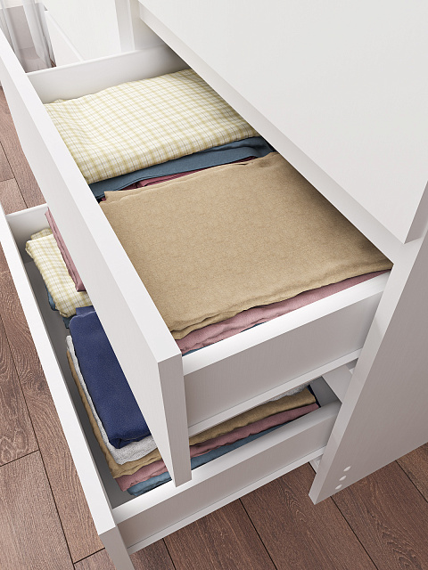 Комод Мори МК 1200.8, Белый. Фото 4