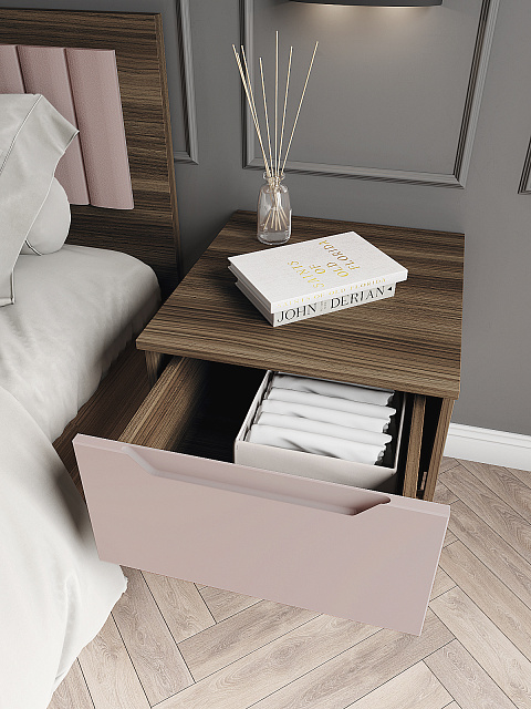 Тумба Роза 450 Тренто, пудра скин. Фото 4