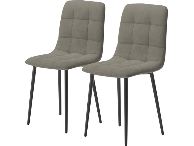 Комплект стульев «Чили» 2шт, бренди 28, каркас черный. Фото 1
