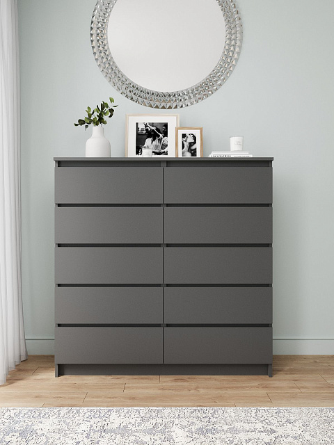 Комод Мори МК 1200.10, Графит. Фото 1