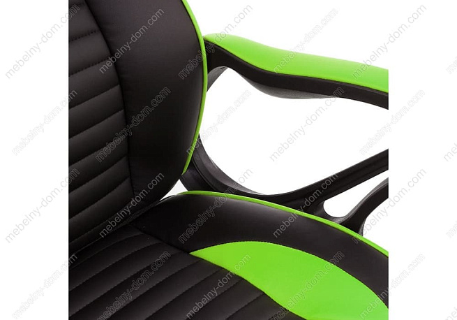 Офисное кресло Leon черное / зеленое. Фото 8
