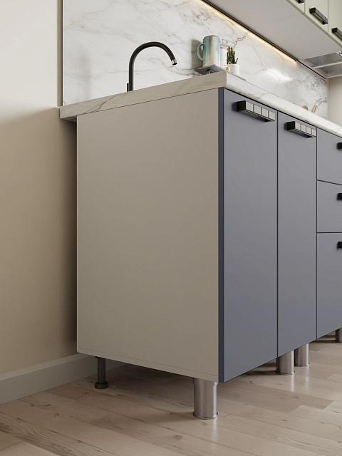 Кухонный гарнитур «Лаванда» 1,8м, сталь. Фото 4