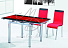 Обеденная группа (Стол B179-8 и стулья Y-99-2), красная. Фото 2