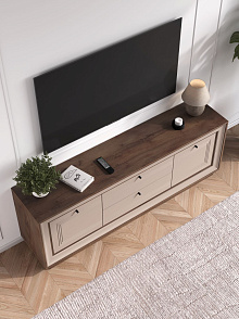 Тумба «Прато» 180, таксония шоколад/кофе с молоком от магазина Мебельный дом