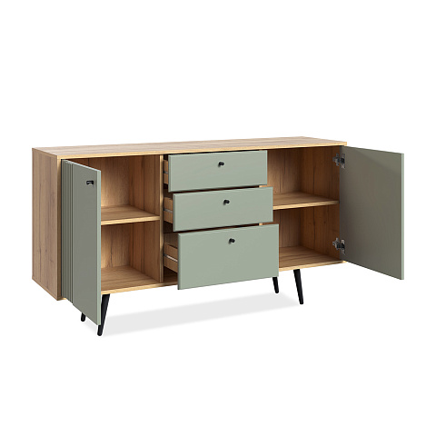 Комод Вега Саксония 150, серо-зеленый. Фото 3