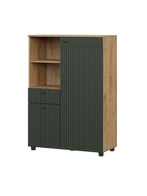 Комод «Милан», дуб золотой/олива. Фото 1