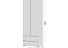 Шкаф «Хелен» ШК-01 2-х дверный, белый. Фото 2