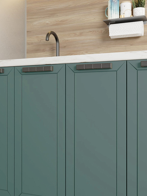 Кухонный гарнитур «Лилия» 2,4м, изумруд. Фото 4