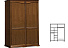 Шкаф-купе для одежды «Лика» ММ 137-01/02РБ, медовый дуб. Фото 2
