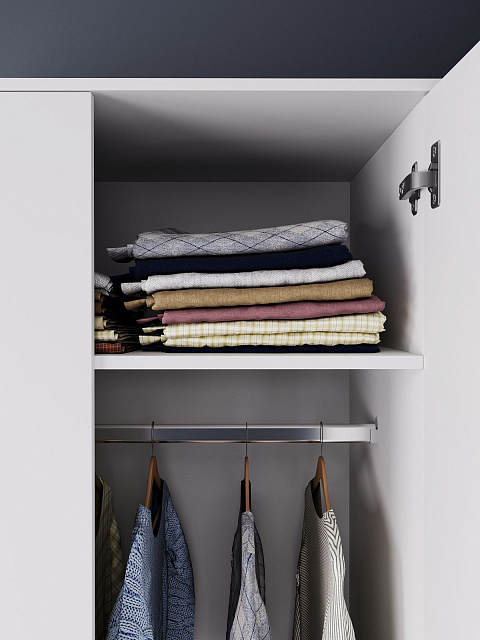 Шкаф Мори МШ 800.1, Белый. Фото 5