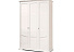 Шкаф для одежды «Лика» ММ 137-01/03Б, белая эмаль. Фото 1