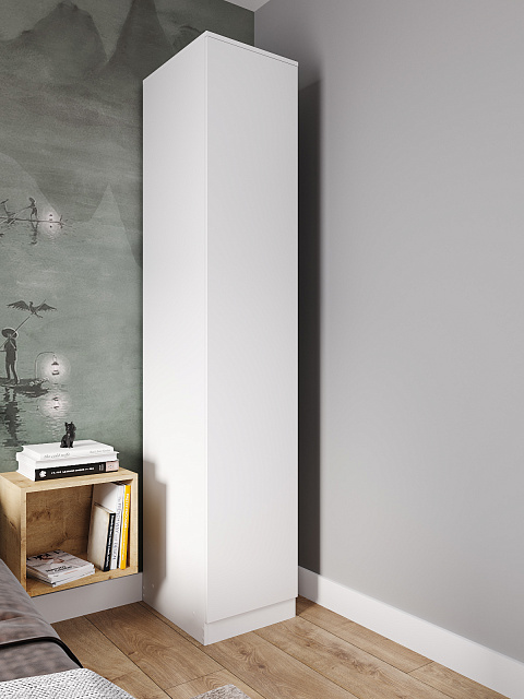 Шкаф-пенал Мори МШ 400.1, Белый. Фото 3