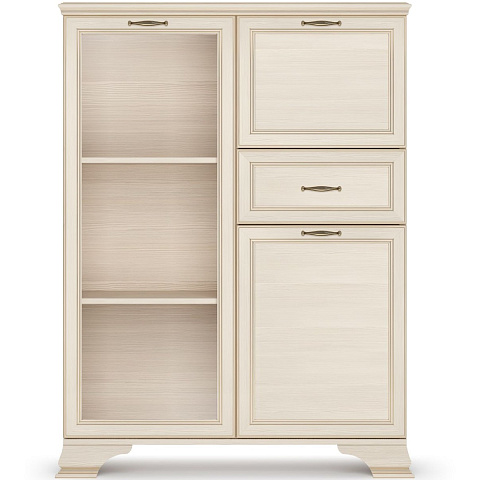 Шкаф Сиена низкий 1дв, бежевый. Фото 1