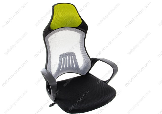 Компьютерное кресло Atlant белое / черное / зеленое. Фото 4