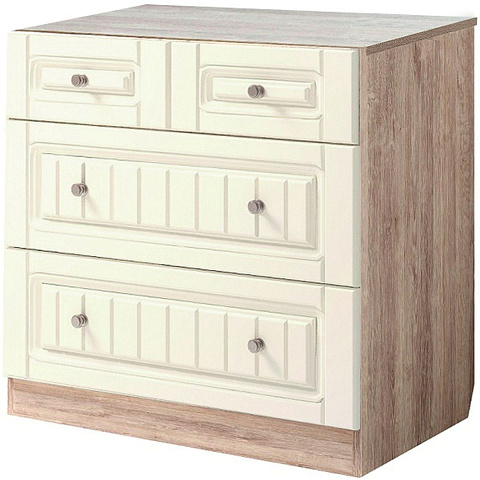 Комод «Богуслава» М7, дуб баррик/крем брюле. Фото 1