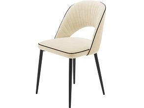 Комплект стульев «Монро» 2шт, бренди 03, кант черный, каркас черный от магазина Мебельный дом