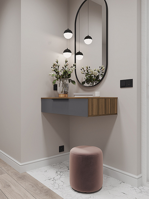 Тумба Роза 900 Ройс, графит скин. Фото 1