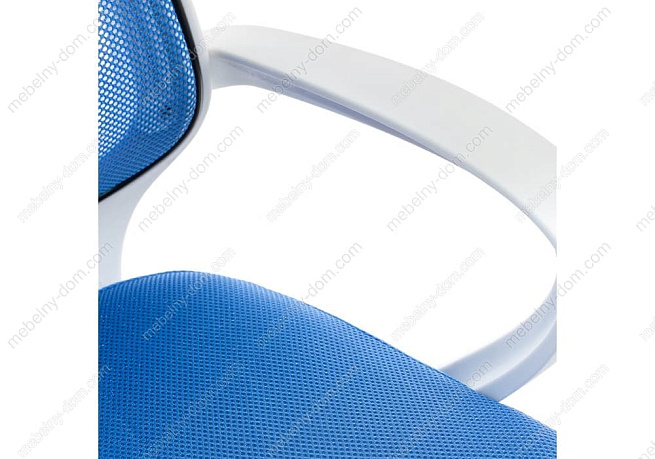 Компьютерное кресло Ergoplus белое / голубое. Фото 8