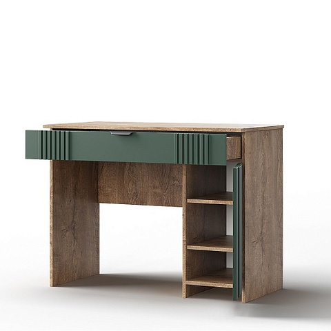 Спальня «Герта» КМК 0979, дуб канзас/зеленый матовый. Фото 8