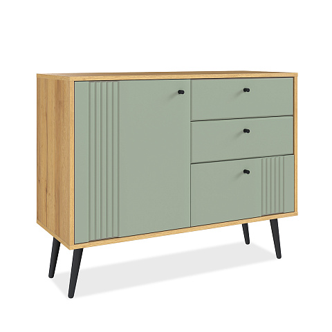 Комод Вега Саксония 105, серо-зеленый. Фото 1