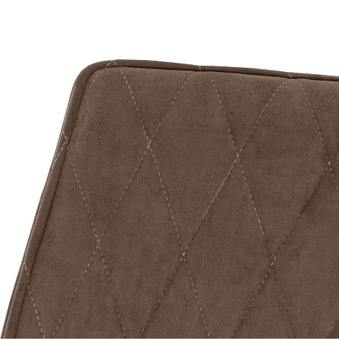 Стул «Амаретто», велюр Бренди латте, каркас вращения черный. Фото 4