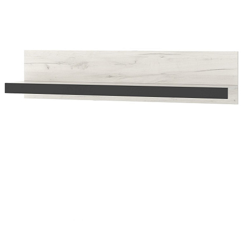 Полка «Гретта», Крафт белый/Антрацит. Фото 1