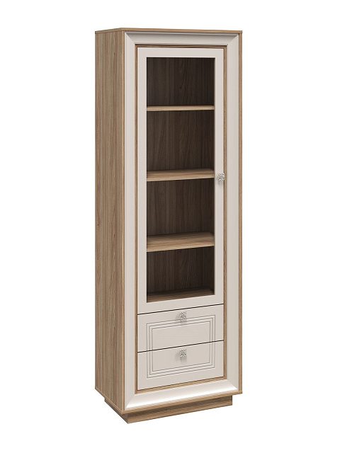 Шкаф с витриной «Прато», вяз/газания матовый. Фото 1