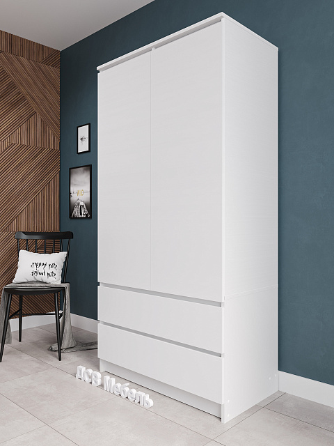 Шкаф Мори МШ 900.1, Белый. Фото 3