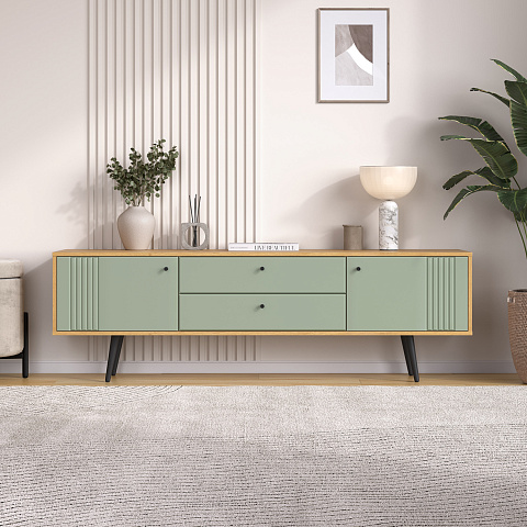 Тумба Вега Саксония ТВ170, серо-зеленый. Фото 5