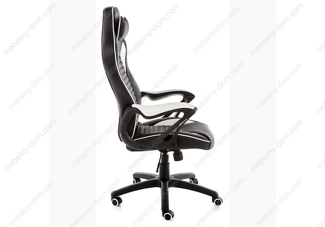 Компьютерное кресло Leon черное / белое. Фото 2