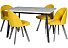 Обеденная группа (Стол Каспер и 4 стула Спайдер), ткань Канди Сани. Фото 1