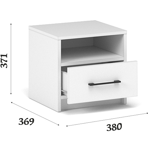 Тумба «Чикаго» (2 шт), белая. Фото 2