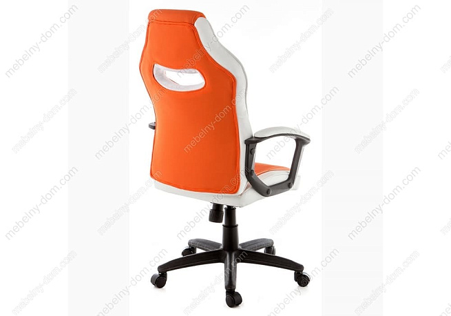 Компьютерное кресло Gamer белое / оранжевое. Фото 3