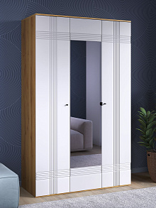 Шкаф Вега Саксония 135, белый матовый от магазина Мебельный дом