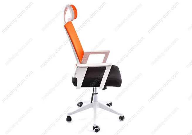 Компьютерное кресло Dreamer белое / черное / оранжевое. Фото 3