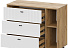 Комод «Милан» 3я, дуб золотой/белый матовый. Фото 2