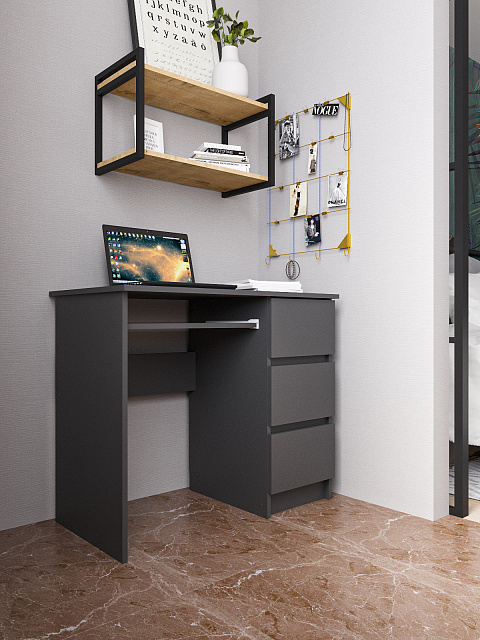 Стол Мори МС-6 правый, Графит. Фото 2