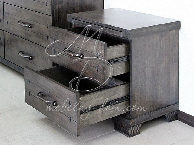 Тумба прикроватная Borneo, темно серый. Фото 4