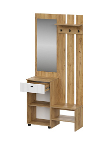 Прихожая «Милан-1», дуб золотой/белый матовый от магазина Мебельный Дом