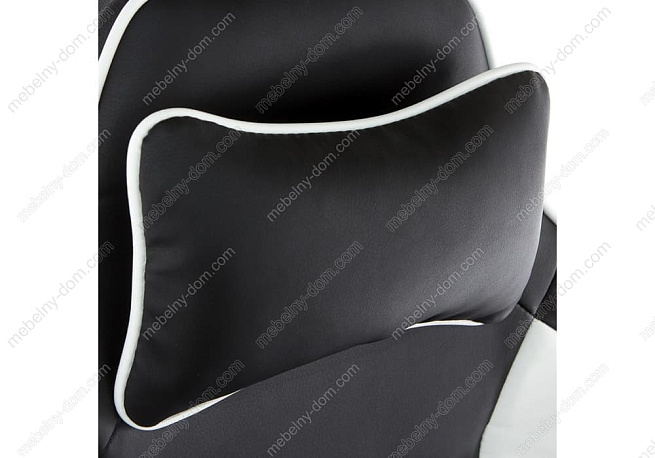 Компьютерное кресло Leon черное / белое. Фото 7