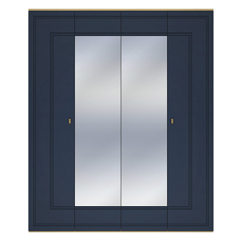 Шкаф Вега Сапфир 4дв, темно-синий. Фото 2