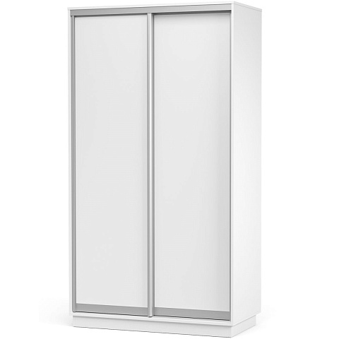 Шкаф-купе «Тетрис» 120/220 ДД, Белый жемчуг. Фото 1