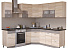 Кухонный гарнитур «Николь» 1,65х2,05м, Дуб сонома/Латте. Фото 1