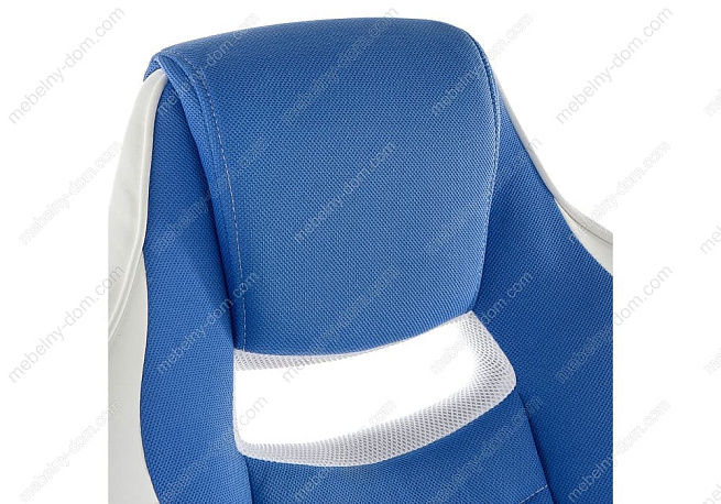Компьютерное кресло Gamer белое / синее. Фото 5