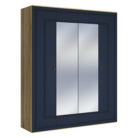 Шкаф Вега Сапфир 4дв, темно-синий. Фото 3