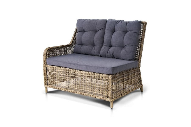 Бергамо, плетеный правый модуль дивана. Фото 3