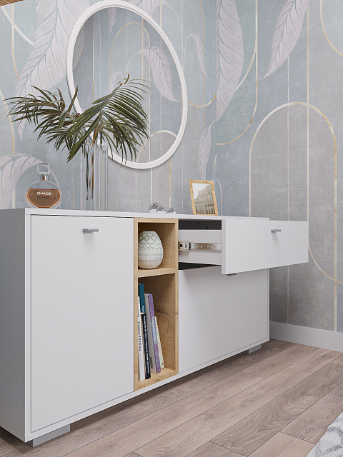 Комод Ланс К101, Белый. Фото 3