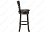 Барный стул Salon cappuccino / black. Фото 2