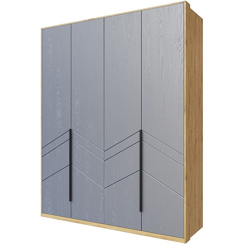 Шкаф «Тиана» 4Д КМК 0967.1, дуб наварра/графит. Фото 1